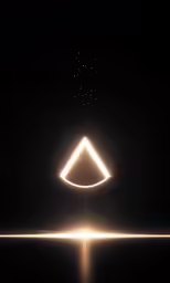 an image of a light in the night sky