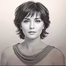 a rendering of a beautiful woman wearing a dress
