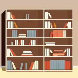 a book case with several shelves filled with books,this is a book shelf with many books