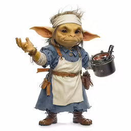 an image of yoda in a blue dress