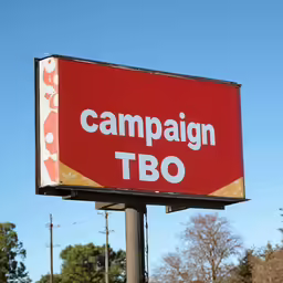 this is an image of a billboard advertising soup
