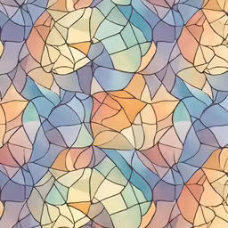 an abstract stained glass background, which includes many different colors and shapes