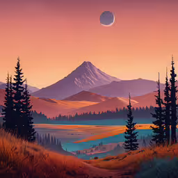 a painting that is on display in a show,a painting that looks like a mountainous region