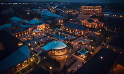 a very nice building with a lot of lights
