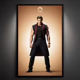a poster of the movie john krasak on a grey background