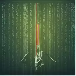 there is a picture of an oriental scene in the image