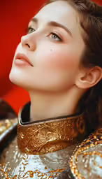 a young woman posing for a fashion shot