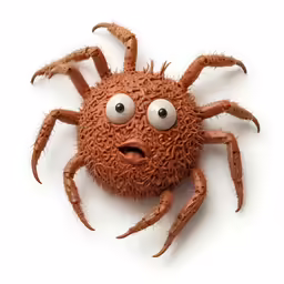 a small, stuffed animal looking like a spider