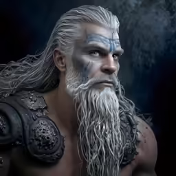 a bearded man with gray hair and long beard