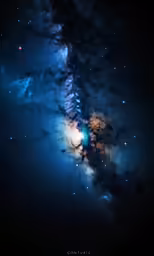 a galaxy with an array of stars in it