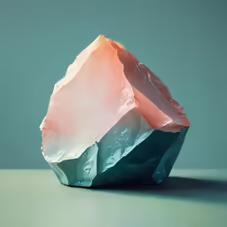 a large rock with a long thin layer in it