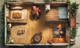 a house with wood floors and a lot of windows
