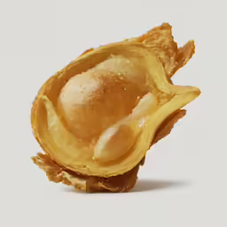 a pastry that has just been split up