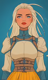 an image of a blonde haired girl wearing armor