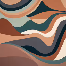 painting of many different colors with lines,some very interesting colors with shapes in it