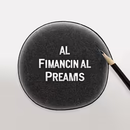 a black and white photo with a brush and sign saying al finciani al dreams