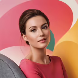 the beautiful woman with a headband posing for a photo