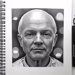 this photo is a selfie of an older man