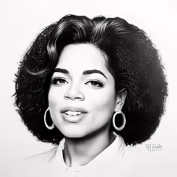 a black and white photo of a smiling woman