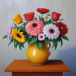flowers are placed in a vase on a table