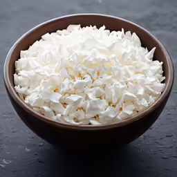 a close up view of some sugar in a bowl