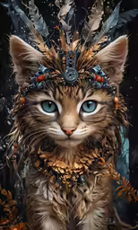 the portrait of a kitten is featured in this photo