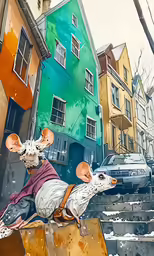 this is the artwork on the front wall of a store called