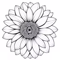 a white flower that is on top of a table,a drawing of a flower in a circle