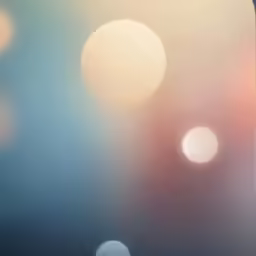 the image of blurry circles appears to be a bright thing