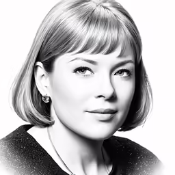 a black and white photo of a woman
