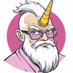 an older gentleman with a goatee and a beard in glasses