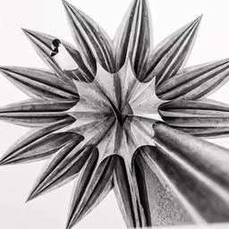 a picture of the top view of some strange metal structures