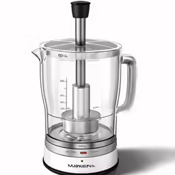 an electric mixer is shown on the white surface