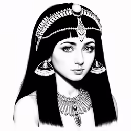 an image of a beautiful woman in black and white