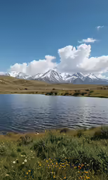a placid lake in the middle of nowhere