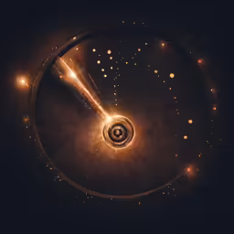 an image of a spiral shaped object made with lights