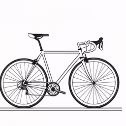 the front view of a bike with a bicycle handle