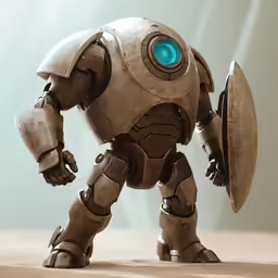 the giant robot is wearing a blue - eyed eye