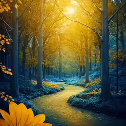 an image of a path in the forest
