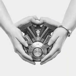 a person holding something in their hands