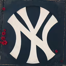 a flowery section of the base plate of a baseball team logo