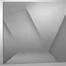 abstract art with very large gray lines on a white background