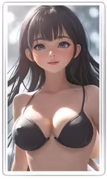 anime character in the shape of a bikini with big breasts