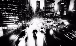 a city with lots of traffic traveling down a busy street