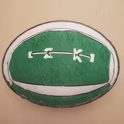 an extreme close - up image of a football