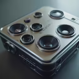 a close up of an electronic device on a surface