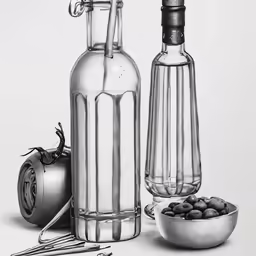 the jar is next to a pepper shaker and other things