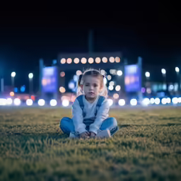 a little girl is posing for a photo