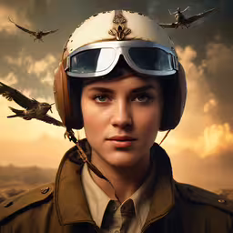 a woman in aviator
