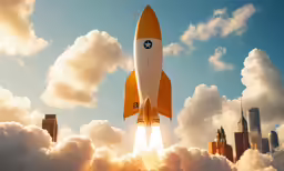 a picture of an airplane that is in the air